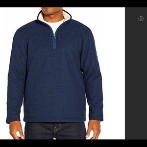 NWT Orvis Brighton Men's Sherpa Lined 1/4 Zip Pullover